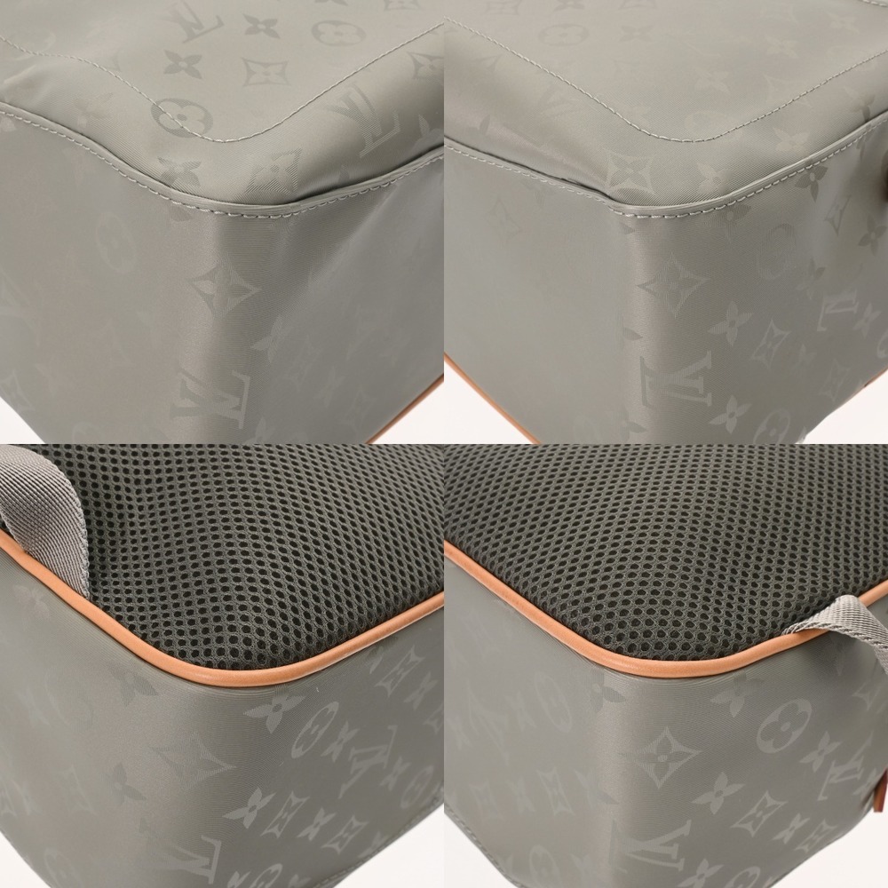 Louis Vuitton Monogram Titanium Backpack Gray Can… - image 7